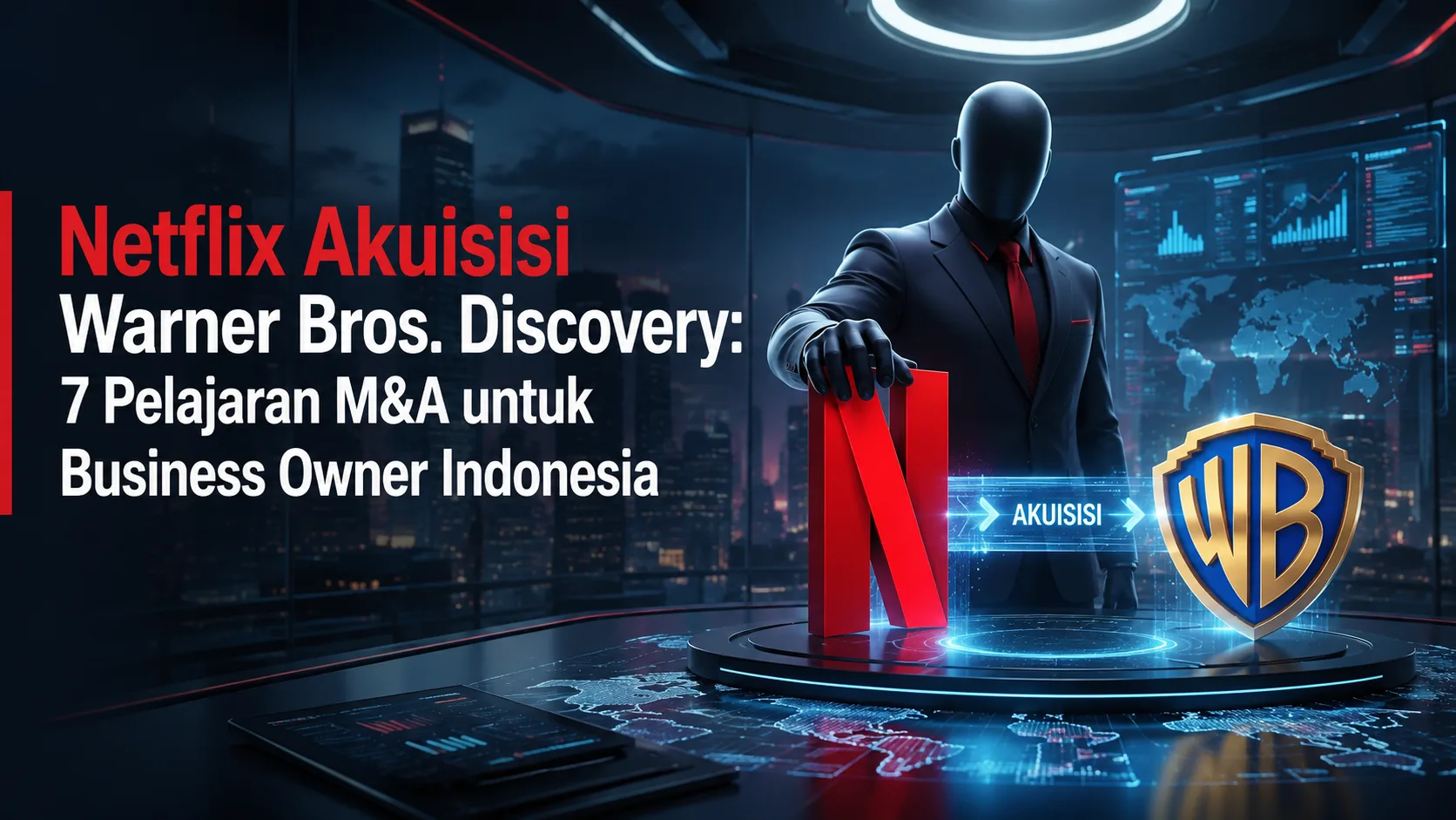 Netflix Akuisisi Warner Bros. Discovery: 7 Pelajaran M&A untuk Business Owner Indonesia